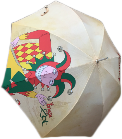 彩印長柄廣告傘