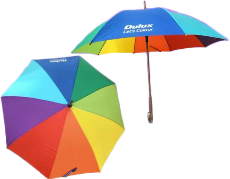 彩虹直桿傘